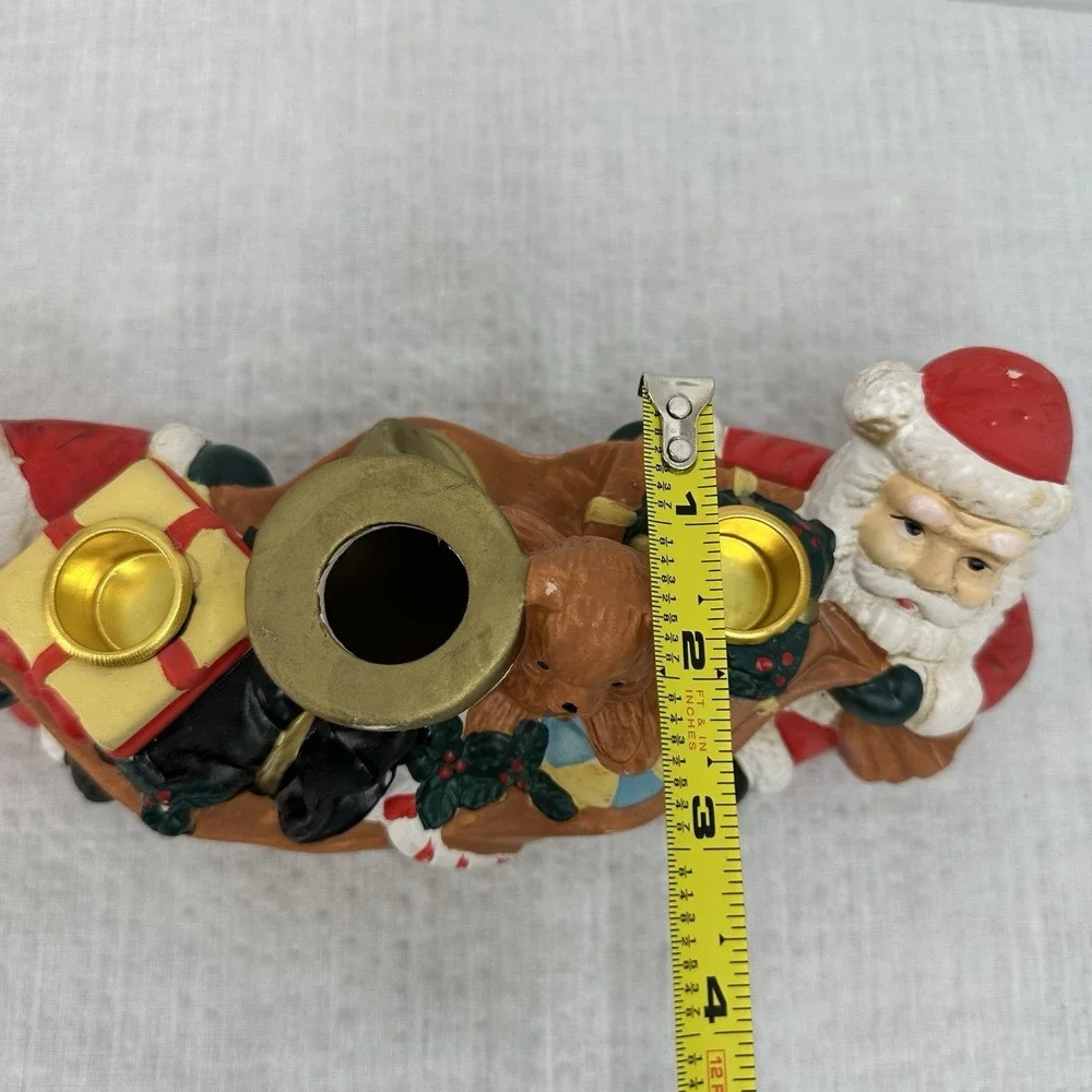 Kitsch ceramic candlestick